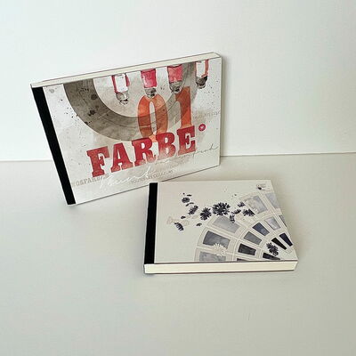 Flachbindung Skizzenbuch, 144 Seiten, weiss